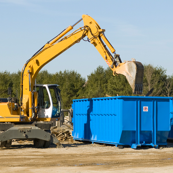 are there any restrictions on where a residential dumpster can be placed in Parker PA